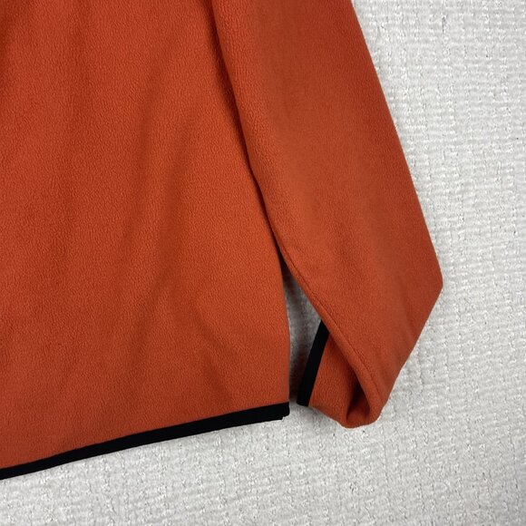 The North Face Pullover Men S 1/4 Snap Fleece TKA Glacier Jacket Orange Outdoor - Picture 15 of 16